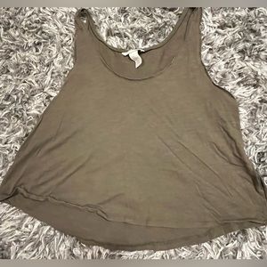 H&M Olive Green Cropped Tank